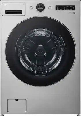 LG - 4.5 Cu. Ft. High-Efficiency Stackable Smart Front Load Washer with Steam and TurboWash 360