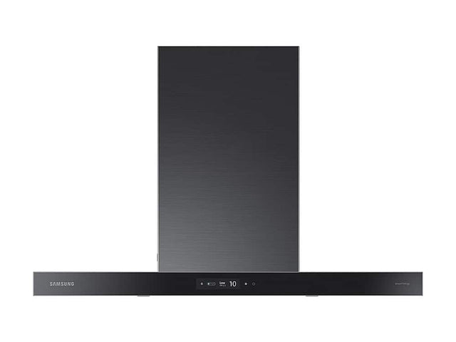 Front. Samsung - 36" BESPOKE Smart Wall Mount Hood - Bespoke Clean Deep Charcoal.