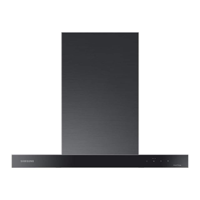 Front. Samsung - 30" BESPOKE Smart Wall Mount Hood - Bespoke Clean Deep Charcoal.