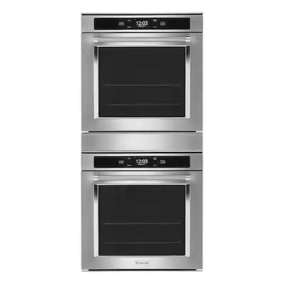 KitchenAid - 24" Built-In Electric Convection Double Wall Oven with WiFi
