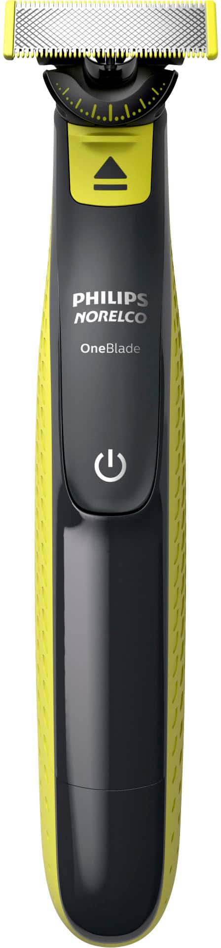 Angle. Philips Norelco - OneBlade 360 Face - Hybrid Electric Trimmer and Shaver - Green.