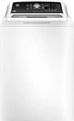 GE - 4.5 Cu. Ft. Top Load Washer with Water Level Control, Deep Fill, Quick Wash, and Glass Lid