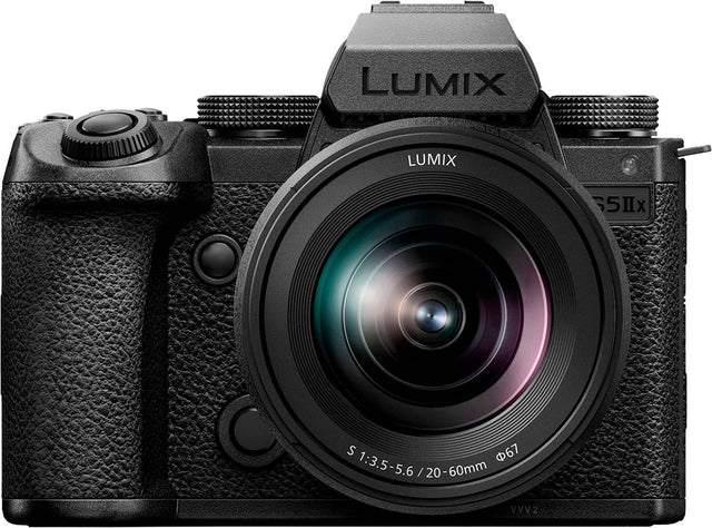 Front. Panasonic - LUMIX S5IIX Mirrorless Camera with 20-60mm F3.5-5.6 L Mount Lens.