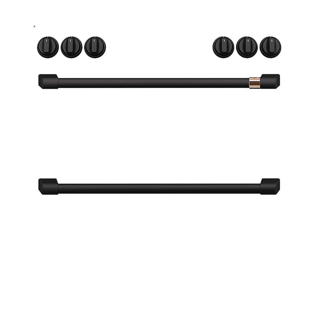 Front. Café - Café Handle Kit for most Café Electric Ranges - Flat Black.