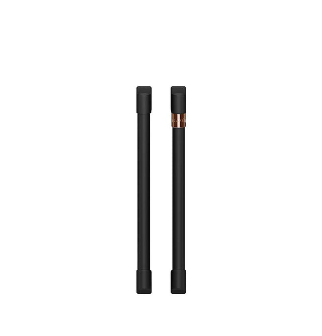 Front. Café - Handle and Knob Set for Café Wall Oven - Flat Black.