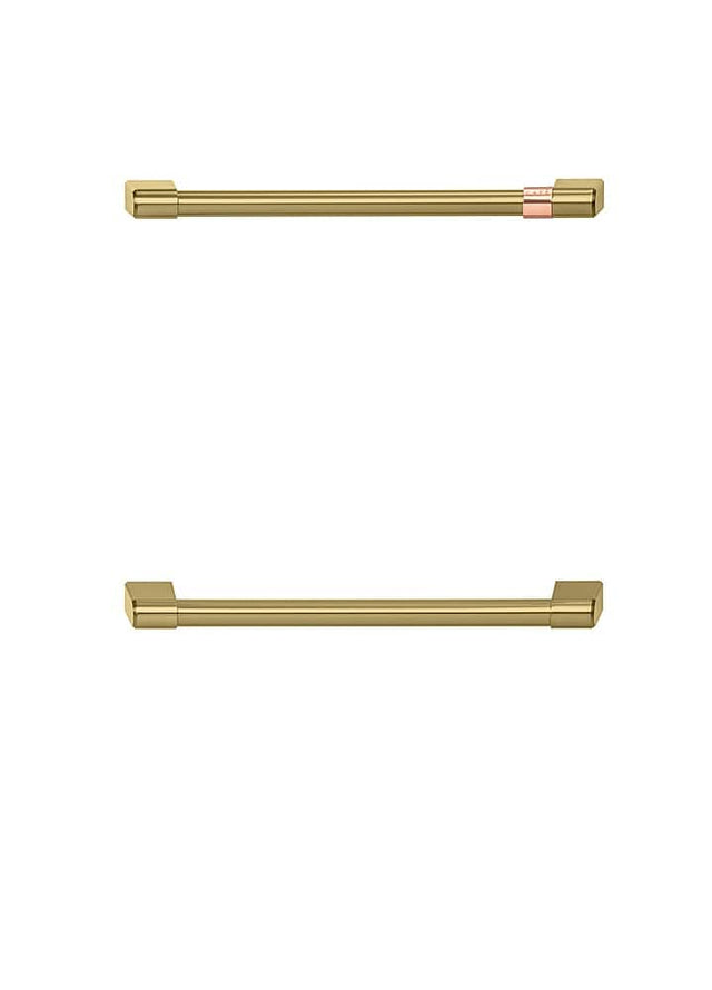 Front. Café - Handle Kit for Café Undercounter Refrigerators & Dishwashers - Brushed Brass.