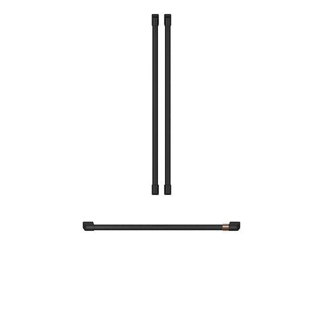 Front. Café - Café Handle Kit for most Café Refrigerators - Flat Black.