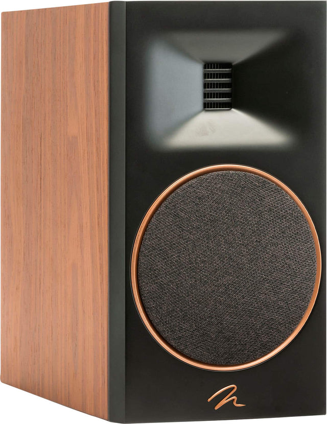 Front. MartinLogan - Motion B10 2-Way Bookshelf Speaker with 5.5” Midbass Driver (Each) - Walnut.