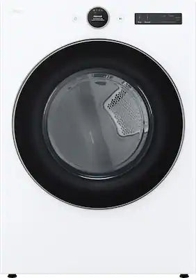 LG - 7.4 Cu. Ft. Stackable Smart Electric Dryer with Steam and Sensor Dry