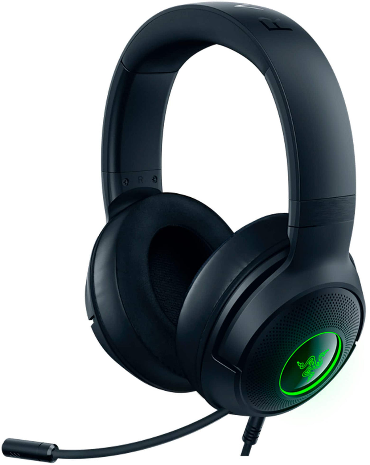 Razer - Kraken V3 X Wired Over-the-Ear Gaming Headset for PC, Mac, and Playstation 4 - Black
