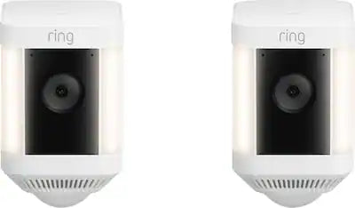 Ring - Spotlight Cam Plus 2-pack Camera Indoor/Outdoor Wireless 1080p Security Cameras