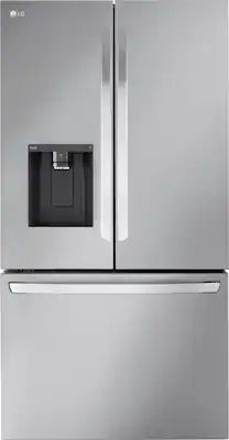 LG - 36-in Wide Counter-Depth MAX 25.5 Cu. Ft. French Door Smart Refrigerator with Dual Ice
