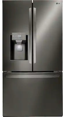 LG - 36-in Wide 27.7 Cu. Ft. French Door Smart Refrigerator with External Ice and Water