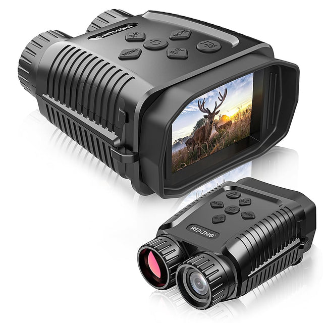 Angle. Rexing - B1 Mini 10 X 24 Digital Binoculars - Black.
