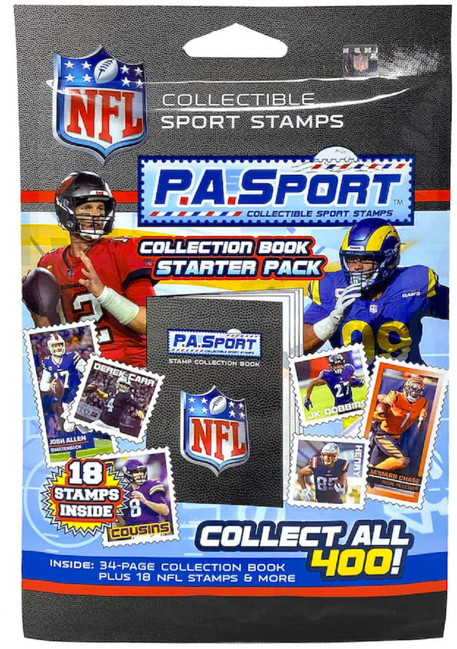 Front. P.A. Sport - Collectible Sport Stamps NFL Collection Book Pack - Styles May Vary.