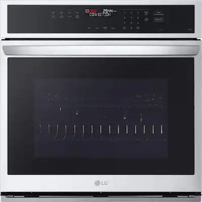 LG - 30" 4.7 Cu. Ft. Built-In Single Electric Convection Smart Wall Oven with Air Fry