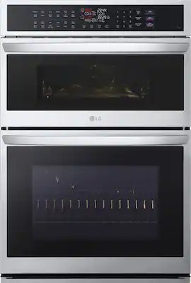 LG - 30-in Wide Smart Built-In Electric Convection Combination Wall Oven with Microwave and Steam Sous Vide