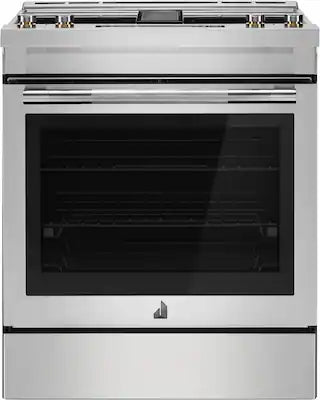 JennAir - 30 in. Wide 5 Elements RISE 6.2 Cu. Ft. Downdraft Slide-In Electric Convection Range with Dual-Choice Element