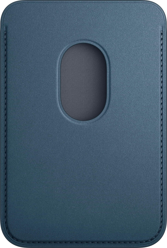 Angle. Apple - iPhone FineWoven Wallet with MagSafe - Pacific Blue.
