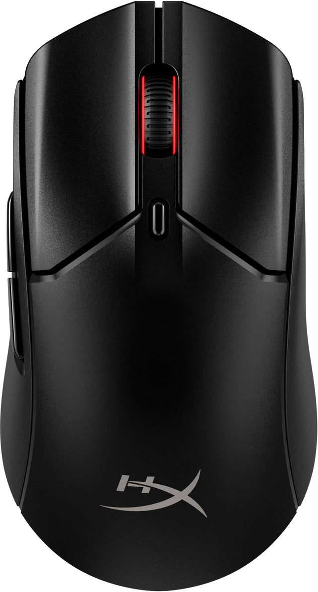 Front. HyperX - Pulsefire Haste 2 Lightweight Wireless Optical Gaming Mouse with RGB Lighting - Black.