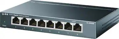 TP-Link - 8-Port 10/100/1000 Mbps Unmanaged Switch