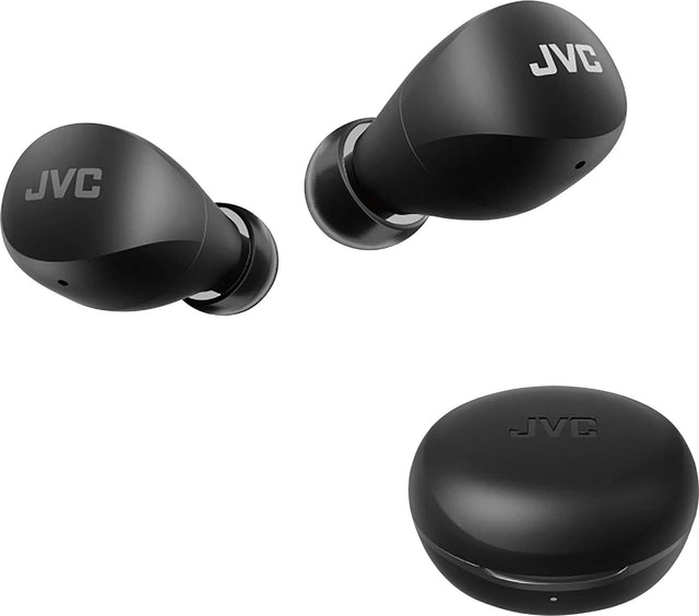 Front. JVC - True Wireless Headphones - Black.