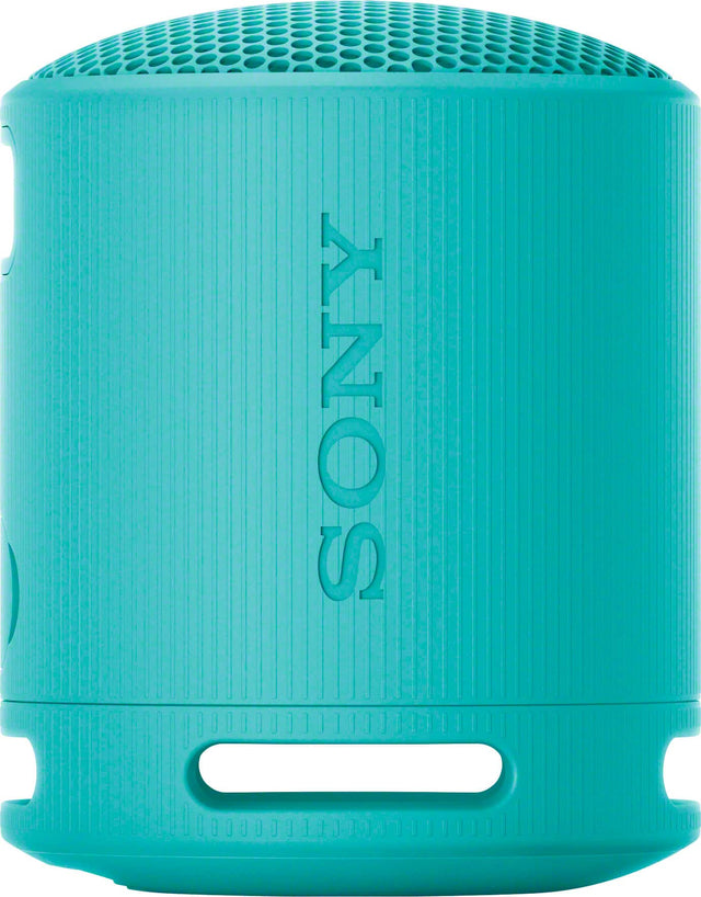 Front. Sony - XB100 Compact Bluetooth Speaker - Blue.