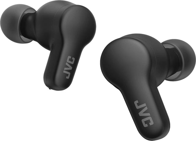 Front. JVC - Gumy True Wireless Headphones - Black.
