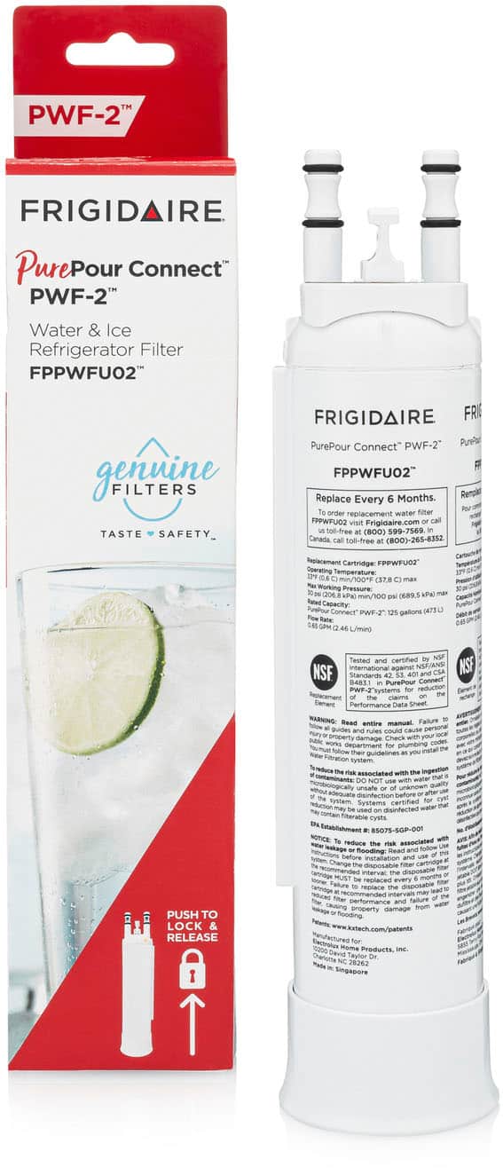 Front. Frigidaire - PurePour Connect PWF-2 Water and Ice Refrigerator Filter  for Select Frigidaire Refrigerators.