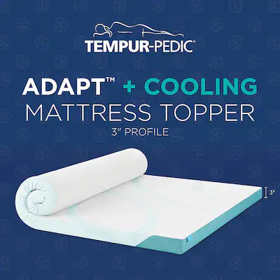 Tempur-Pedic - TEMPUR-Adapt® + Cooling 3" Memory Foam Mattress Topper, King