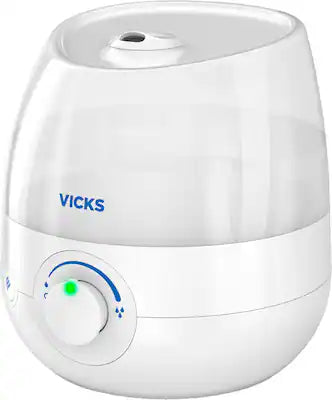 Vicks - Mini Filter Free Cool Mist Humidifier, Small Room – Variable Mist Control – Works with Vicks VapoPads