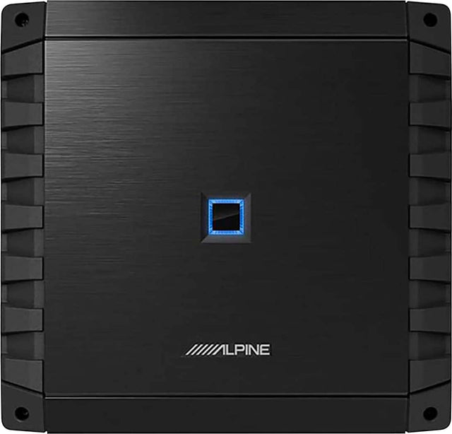 Front. Alpine - S-Series Class D Bridgeable Multichannel Amplifier with Variable Crossovers - Black.