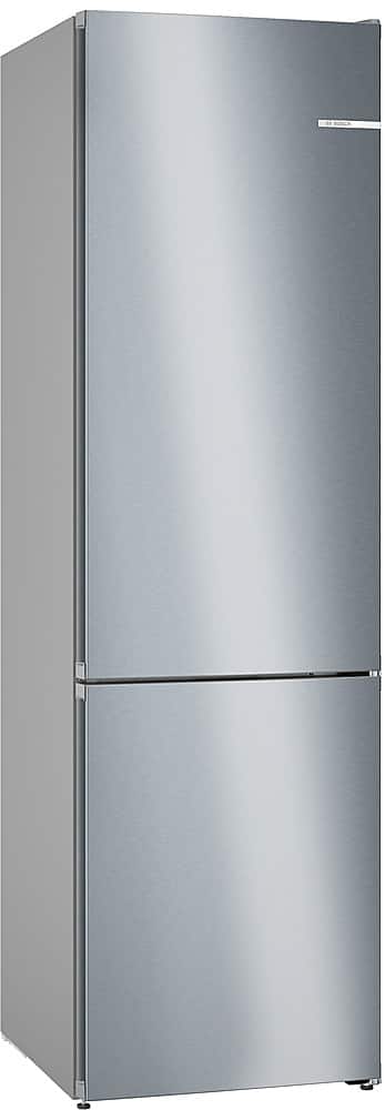 Bosch - 500 Series 24 in. Wide 12.8 Cu. Ft Bottom Freezer Counter-Depth Smart Refrigerator - Stainless Steel