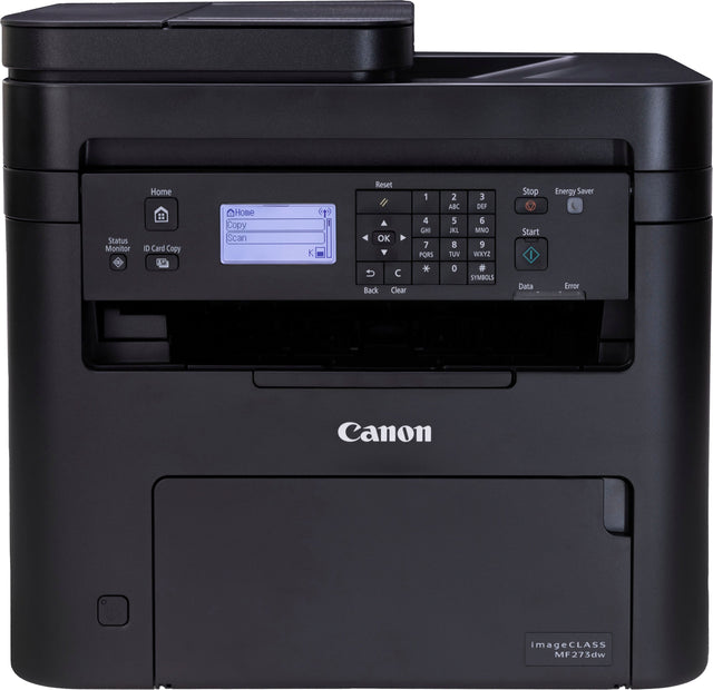 Front. Canon - imageCLASS MF273dw Wireless Black-and-White All-In-One Laser Printer - Black.