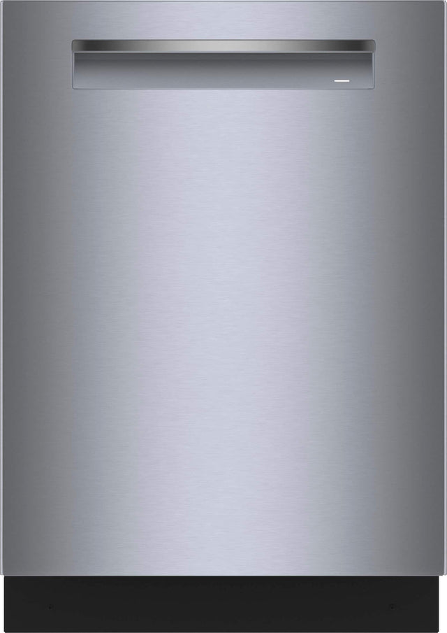 Front. Bosch - 800 Series 24 " Top Control Smart Built-In Stainless Steel Tub Dishwasher with 3rd Rack and CrystalDry, 42dBA - Stainless Steel.