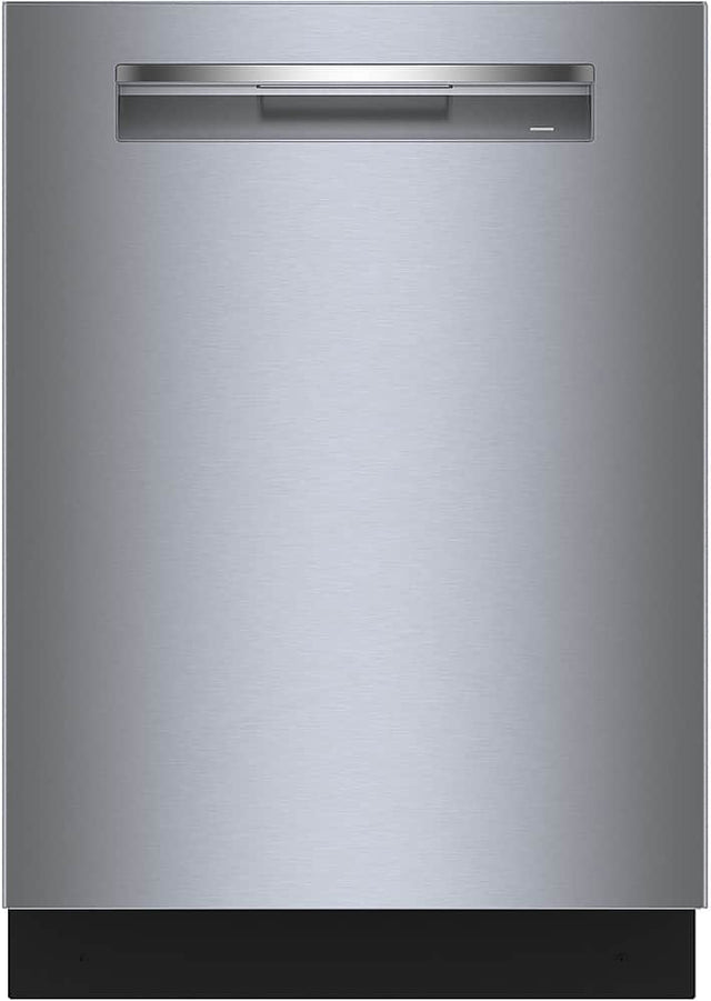 Front. Bosch - Benchmark Series 24" Top Control Smart Built-In Stainless Steel Tub Dishwasher, 38dBA - Stainless Steel.