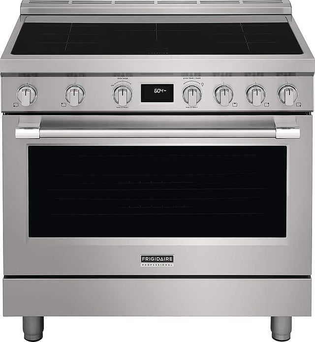 Front. Frigidaire - Professional 4.4 Cu. Ft.  Freestanding  Oven Induction Fan Convection Range - Stainless Steel.