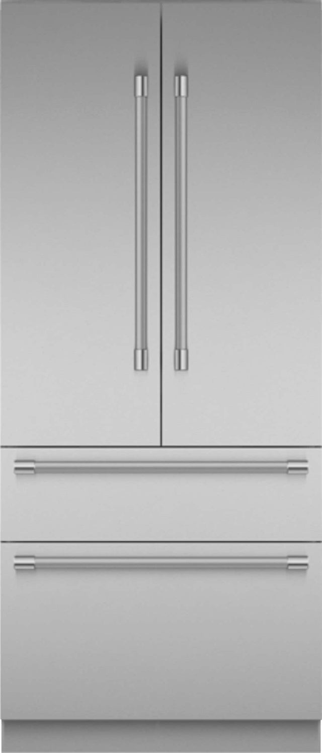 Front. Thermador - Freedom Collection 20.1 Cu. Ft. French Door Built-in Smart Refrigerator with Professional Series Handles - Stainless Steel.