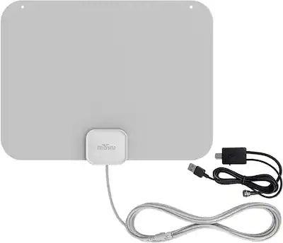 Mohu - Leaf Amplified Indoor HDTV Antenna, 60-mile Range
