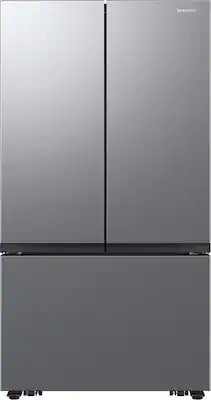 Samsung - 36 in. Wide 27 cu. ft. 3-Door French Door Counter Depth Smart Refrigerator with Dual Auto Ice Maker