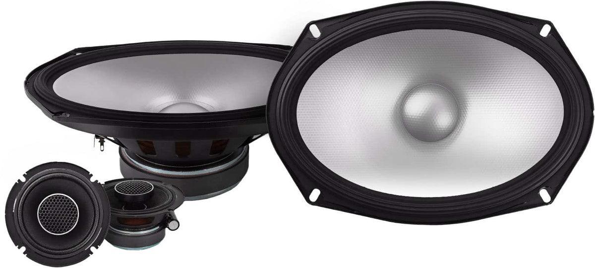 Alpine - S-Series 6 x 9" Hi-Resolution Component Car Speakers with Glass Fiber Reinforced Cone (Pair) - Black