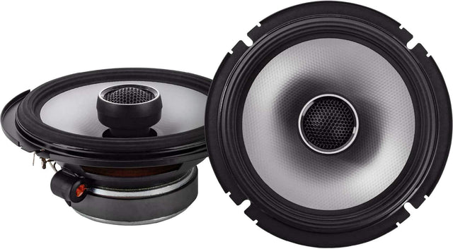 Front. Alpine - S-Series 6.5" 2-Way Hi-Resolution Coaxial Car Speakers with Glass Fiber Reinforced Cone (Pair) - Black.