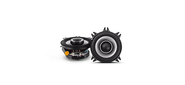 Front. Alpine - S-Series 4" Hi-Resolution Coaxial Car Speakers with Glass Fiber Reinforced Cone (Pair) - Black.