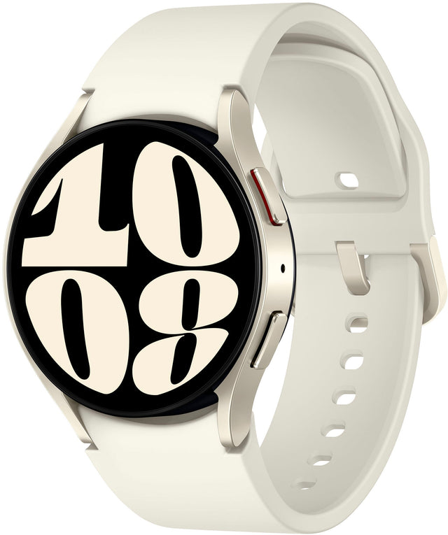 Front. Samsung - Galaxy Watch6 Aluminum Smartwatch 40mm BT - Cream.