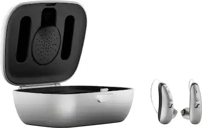 Sennheiser - All-Day Clear - OTC Self-Fitting Hearing Aid for Mild to Moderate Hearing Loss – All-Day Wear & Bluetooth