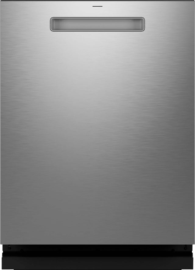 Front. GE Profile - 24" Top Control Dishwasher with Microban Antimicrobial Protection and Sanitize Cycle - Stainless Steel.