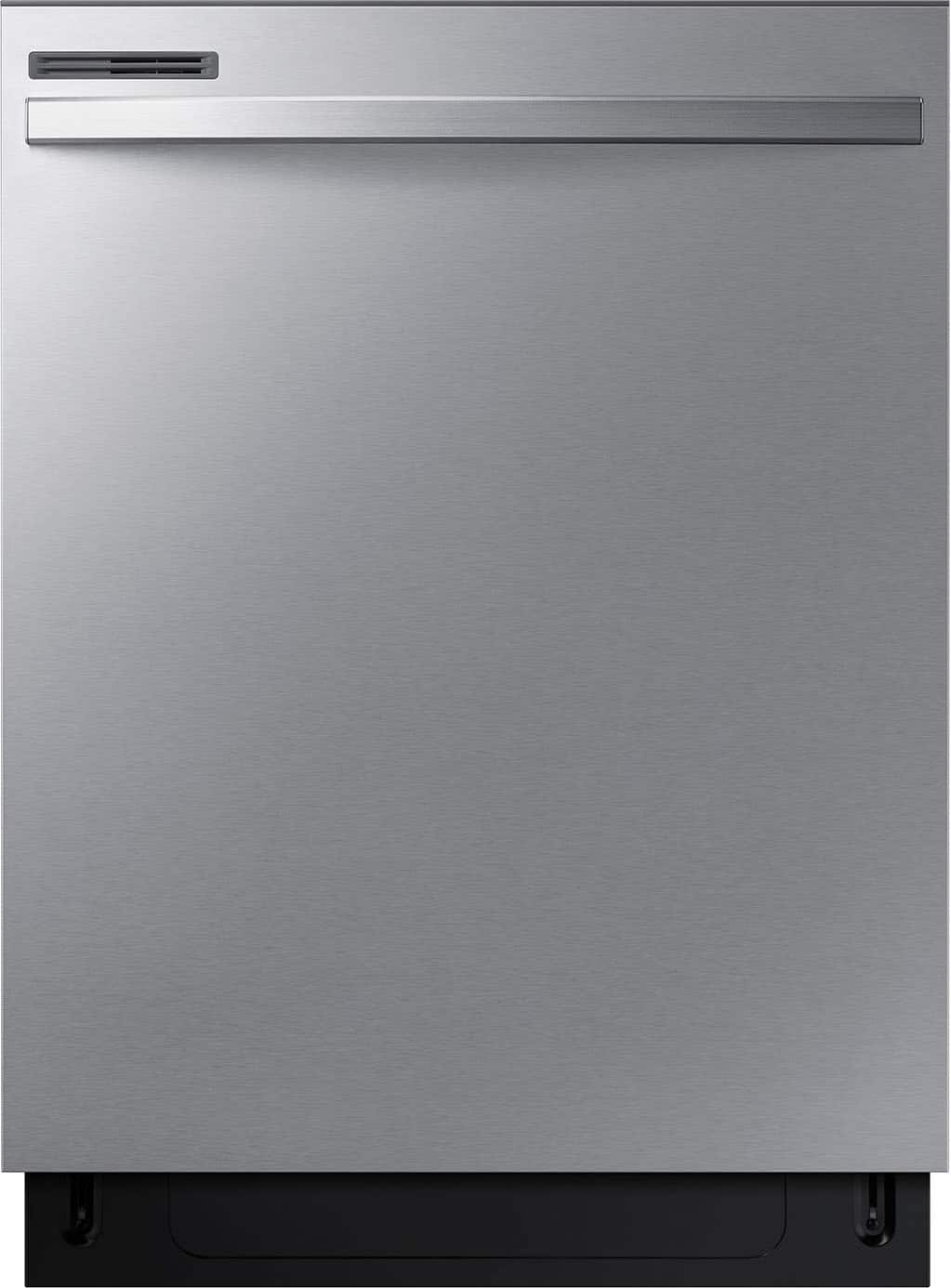 Samsung - 24” Top Control Built-In Hybrid Stainless Steel Tub Dishwasher with Height-Adjustable Rack, 53 dBA - Stainless Steel