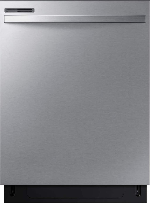 Front. Samsung - 24” Top Control Built-In Dishwasher with Height-Adjustable Rack, 53 dBA - Fingerprint Resistant Stainless Steel.