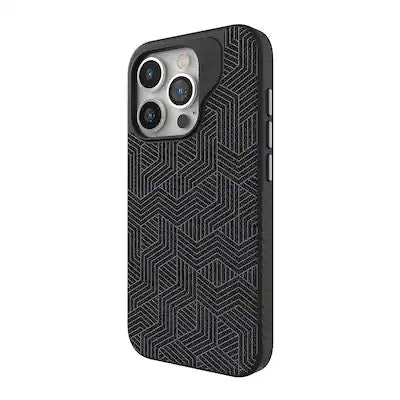 ZAGG - London Snap MagSafe Compatible Case with Stylish Fabric Exterior for Apple iPhone 15 Pro