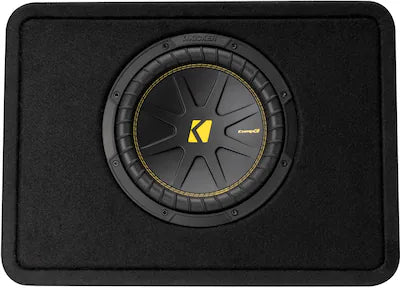 KICKER - CompC 10" Single-Voice-Coil 4-Ohm Loaded Subwoofer Enclosure